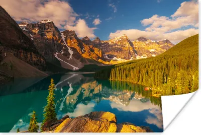 Produktbild von MuchoWow® Poster Sonnenaufgang im Banff National Park in Nordamerika 60x40 cm - Schlafzimmerdekoration