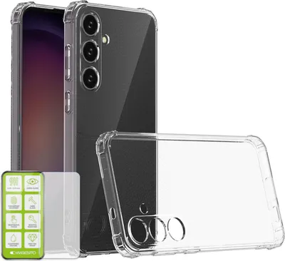 Produktbild von Für Samsung Galaxy S24 Plus Schock TPU Case Transparent + 0,26 H9 Glas Handy Hülle Schutz
