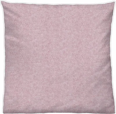 Produktbild von biberna Melange-Flanell Bettwäsche Paspel Uni Rosa 40x80 cm
