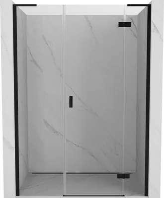 Obrázek produktu pro Mexen Mist-H L sprchové dveře otočné pravé 130 cm, transparentní, černé - 8A5L-130-001-70-00-P