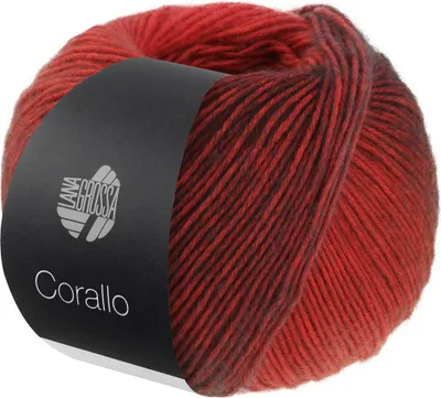Produktbild von Lana Grossa - Corallo 0005 rot graurot schwarzrot
