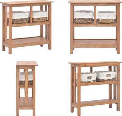 Obrázek produktu pro vidaXL Konzolový stolek z masivního starého dřeva 69 x 28 x 70 cm - Konzolový stolek - Konzolové stolky - Odkládací stolky - Odkládací stolky