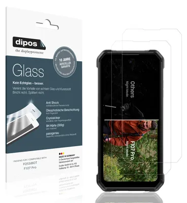 Image de 2x Protection ecrán pour FOSSiBOT F107 Pro Verre souple Film Protecteur 9H dipos