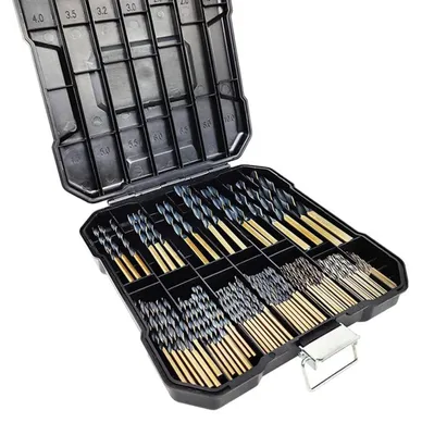 Imagen del producto de Omgoods - Juego de 99 brocas de titanio para diversos materiales