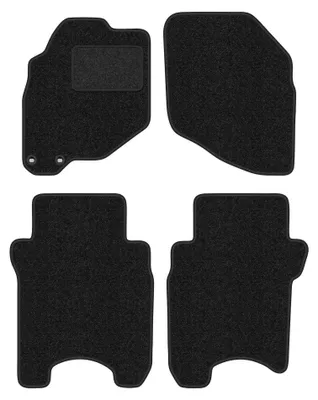 Zdjęcie produktu dla Dywaniki samochodowe welurowe LUX-ANTHRA do: Honda Jazz II (2002-2007, hatchback) antracytowe z wzmocnieniem kierowcy, z mocowaniami