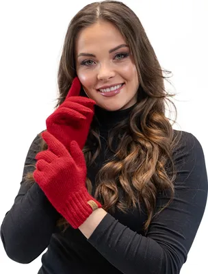 Image de Vivisence Dámske rukavice Winter Warm Winter Rukavice Accecoires 7014R, Red,One Size