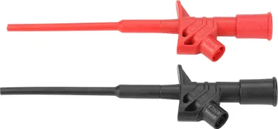 Image de 2Pcs P5004 High Voltage Flexible Test Probe Insulated Quick Professional Test Hook Clip