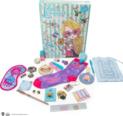 Produktbild von Cinereplicas Harry Potter Adventskalender Luna Lovegood Rosa  Rosa One Size