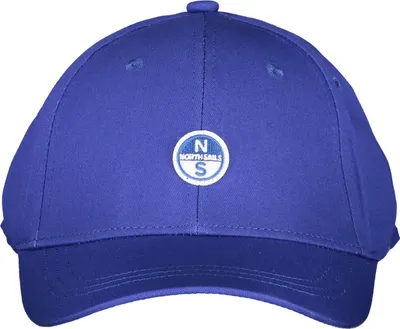 Produktbild von Blaue Herrenkappe aus Baumwolle mit Stickerei, verstellbar