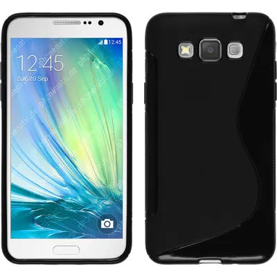 Produktbild von PhoneNatic Case kompatibel mit Samsung Galaxy Grand 3 - schwarz Silikon Hülle S-Style + 2 Schutzfolien