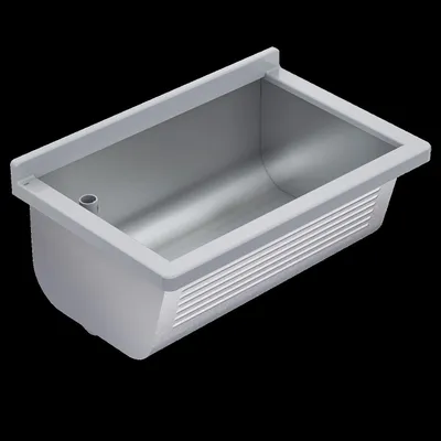 Produktbild von KWC Waschtrog, SIRIUS, Edelstahl, 700x328x460 mm, Ablauf Links