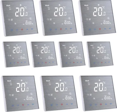 Obrázok produktu pre 10X BTH-2000L-GA Digitálny izbový termostat s LCD displejom pre 5A termostat pre vodné vykurovanie, podlahové vykurovanie, regulátor teploty, nástenný termostat, vnútorný teplomer