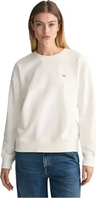 Produktbild von Gant 4201414-113, Erwachsener, Weiblich, Sweatshirt, Weiß, Rib-knit neckline, Langärmlig