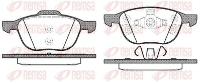 Produktbild von REMSA Bremsbeläge Satz Vorne Bremsklötze für FORD FOCUS III Turnier 1082.30