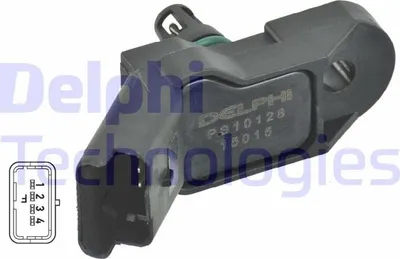 Produktbild von DELPHI PS10128 Ladedrucksensor passend für PEUGEOT 207 (WA, WC) Saugrohr