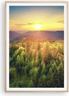 Produktbild von Gerahmtes Poster - Rahmen in heller Eiche - Berge Natur - 70x100 cm - Wand Bild - Wanddeko - Wandbilder - Kunstposter - Wandposter - Bilderrahmen - Bilder - Kunstdruck - Wandbild - P2NPA70x100-3697