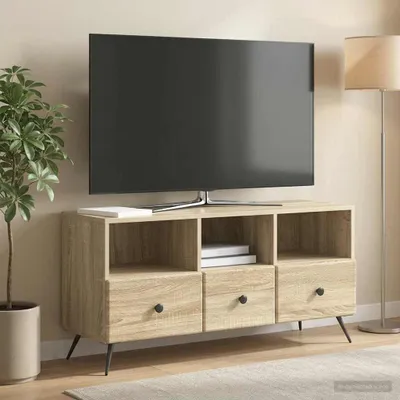 Image de Maison Exclusive - Meuble TV en chêne Sonoma 102 x 34,5 x 50 cm, aggloméré