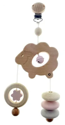 Zdjęcie produktu dla Zabawka dla niemowląt Mini trapez Owca Szer. x Wys. x Gł. 17 x 12,2 x 5,9 cm NOWA