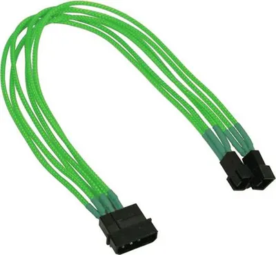 Produktbild von Nanoxia - Netzteil für Lüfter - interne Stromversorgung 4-polig, (nur für Lüfter) (M) - bis - 3 PIN Internal Power (M) - 30 cm