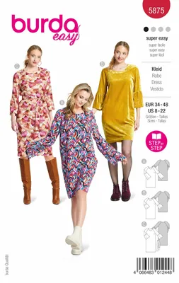 Produktbild von Burda Schnittmuster Kleid B 5875