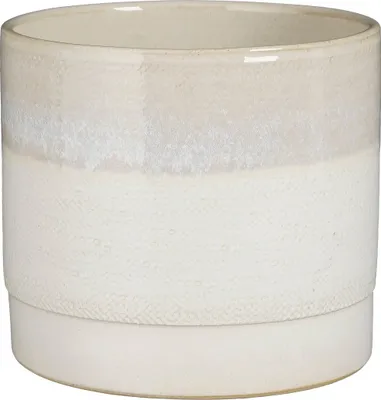 Zdjęcie produktu dla Mica Decorations Olof Blumentopf - H22 x Ø22 cm - Terrakotta - Creme