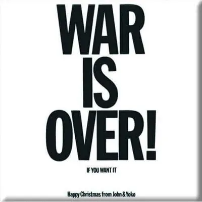 Image de John Lennon « War is Over » - Aimant