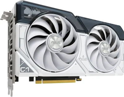 Image de ASUS Dual -RTX4060-O8G-WHITE NVIDIA GeForce RTX 4060 8 Go GDDR6
