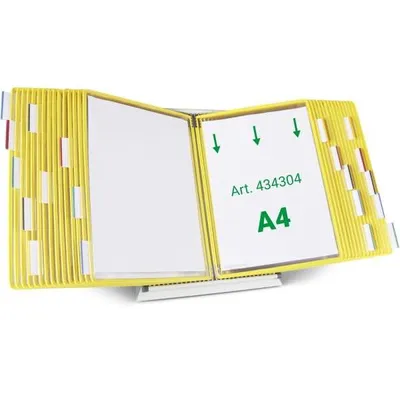 Produktbild von tarifold Sichttafelsystem 434304 DIN A4 gelb mit 30 St. Sichttafeln