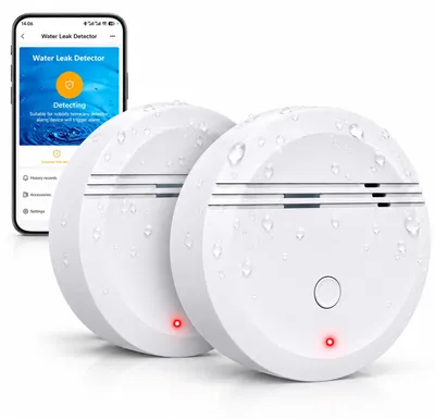WLAN-Wassermelder, 100 dB, 3-stufige Lautstärke, App-Steuerung