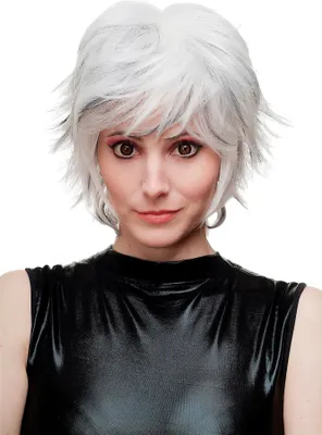 Produktbild von WIG ME UP Perücke Cosplay Weiß Schwarz SA069-1001H1B
