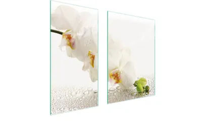 Obrázek produktu pro Krycí desky na sporák 2 kusy 75x52 Skleněný kryt varné desky Skleněná deska na krájení Orchid White