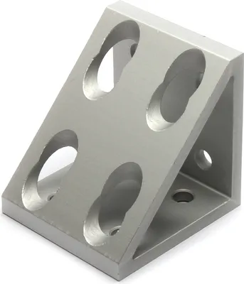 Produktbild von Winkel, 56*60*60, Aluminium, eloxiert, I-Typ Nut 6, B-Typ Nut 8, VPE 10 Stück