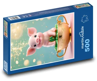 Obrázok produktu pre martinpuzzle - Puzzle 500 - Prasiatko štastia