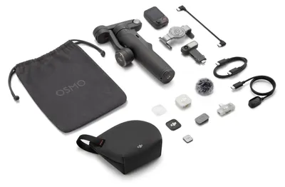 Productafbeelding van DJI Osmo Mobile 8P Creator Combo, camera-stabilisator voor smartphone, zwart, 360°, 0,3 kg, 6,7 cm, 8,4 cm