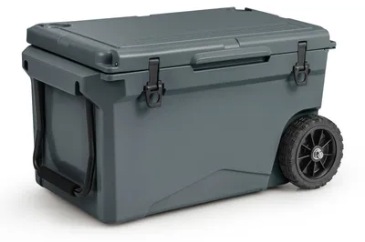 Immagine prodotto di Borsa frigo portatile - Contenitore refrigerante - Borsa per il ghiaccio - Contenitore per picnic - Borsa frigo con ruote - Capacità: 71 litri - Ruote robuste da 19 cm