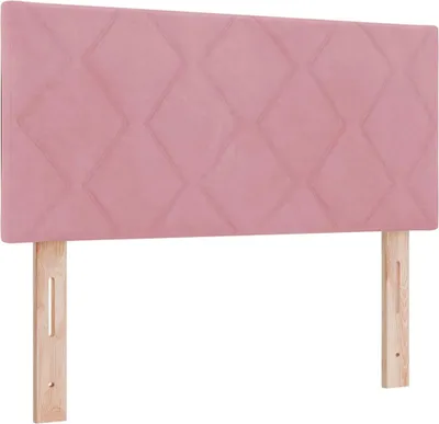 Zdjęcie produktu dla vidaXL Zagłówek różowy 100 cm aksamit