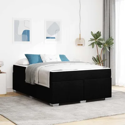 Obrázek produktu pro vidaXL Rám postele s matrací černý 160 x 200 cm látka