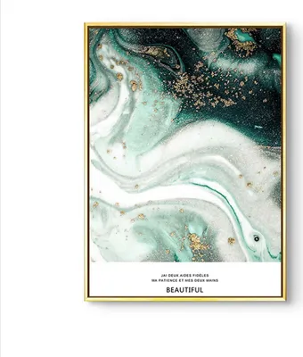 Produktbild von TPFLiving Kunstdruck LW-58 (OHNE RAHMEN) Poster - Leinwand - Wandbild - Hochauflösender Giclée-Druck, langlebig und hochwertig - Nordic Art - Abstrakte Formen - Bilder Wohnzimmer -  - Größe: 40x50cm