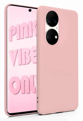 Produktbild von MyGadget Silikon Hülle für Huawei P50 - robuste Schutzhülle - TPU Case Slim - Silikonhülle Back Cover - Ultra Kratzfest Handyhülle matt - Rosa