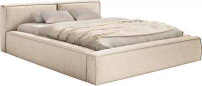 Produktbild von Selsey Tilves Slim – Polsterbett 180x200 mit Bettkasten und Lattenrost, Chenille, hellbeige
