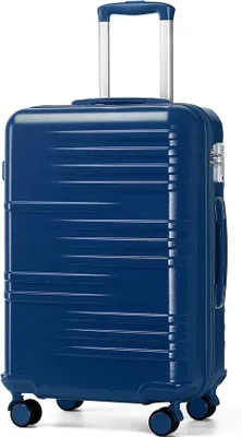 Produktbild von Famanu Reisekoffer 94L - mit TSA-Schloss & 360° Rollen - Blau