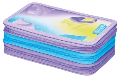 Produktbild von Herlitz TriCase 31 tlg. Little Monster, 31 Stück(e), Blau, Lila, Gelb, Polyester, Polyvinylchlorid (PVC), 190 mm, 70 mm, 115 mm