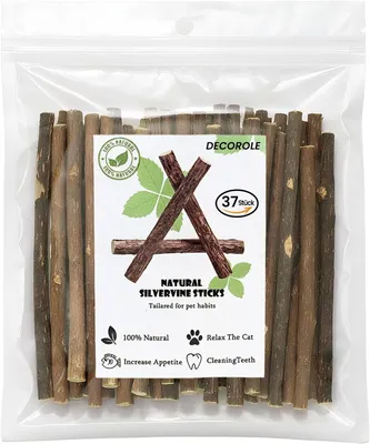 Immagine prodotto di Bastoncini di matatabi per gatti - 37 pezzi - bastoncini di legno di silvervine naturale - giocattoli da masticare