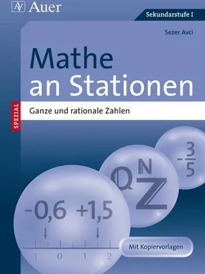 Obrázek produktu pro Mathe an Stationen Ganze und rationale Zahlen