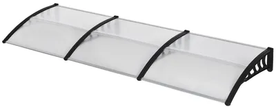 Produktbild von Outsunny Pultvordach Vordach für Haustür 303x96x27cm mit UV Schutz für draußen