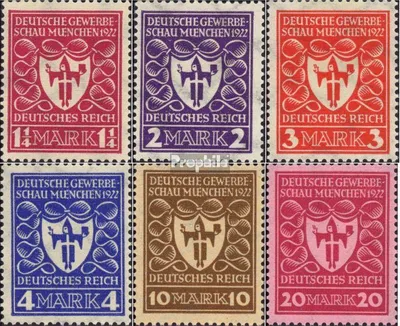 Produktbild von Briefmarken Deutsches Reich 1922 Mi 199-204 (kompl.Ausg.) postfrisch Deutsche Gewerbeschau