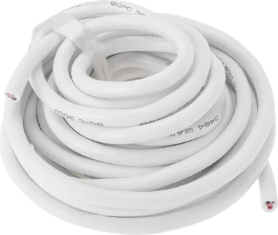 Produktbild von Elektrische Masseleitung Automobil-Stromleitung 25FT Weiß TC 1 Stück 12AWG 3 Leiter Vollständig isoliert & Soft-Touch-Mantel Universal