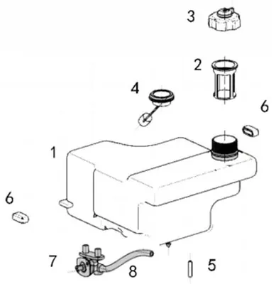 Produktbild von MATRIX Ersatzteil Benzinschlauch für Stromerzeuger Stromgenerator PG 2000i-USB