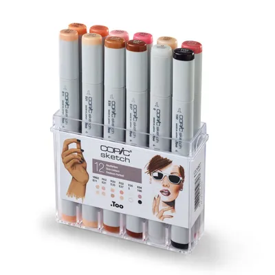 Zdjęcie produktu dla Zestaw 12 szkiców COPIC - kolor skóry