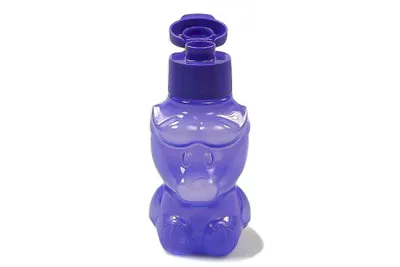 Produktbild von TUPPERWARE Kinder 350 ml lila Büffel EcoEasy Trinkflasche Eco Ökoflasche + SPÜLTUCH